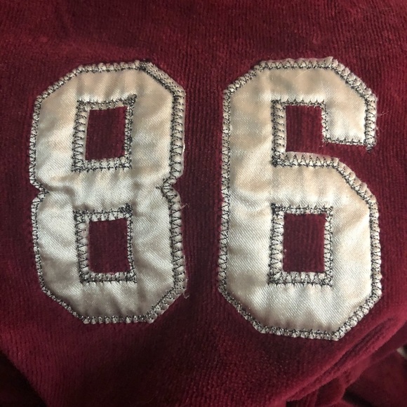 Pink Campus University Velour Track Jacket Medium - Picture 5 of 6